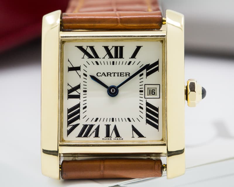 Cartier Tank Francaise 18K Yellow Gold Quartz 