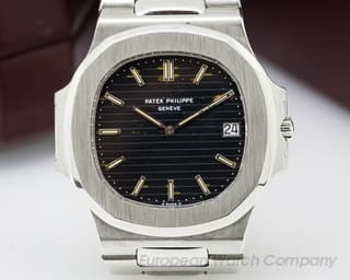 Patek Philippe Vintage Nautilus Automatic SS Blue Dial 