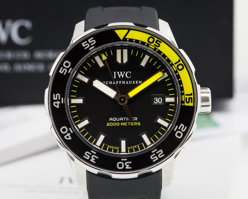 IWC Aquatimer 2000 Black Dial SS / Rubber