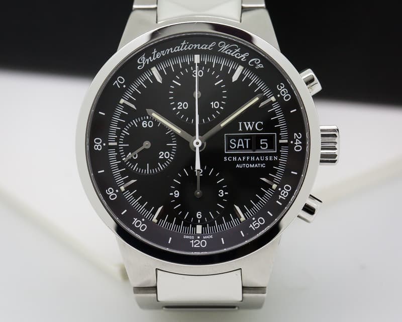 IWC GST Chronograph Black Dial SS / SS 