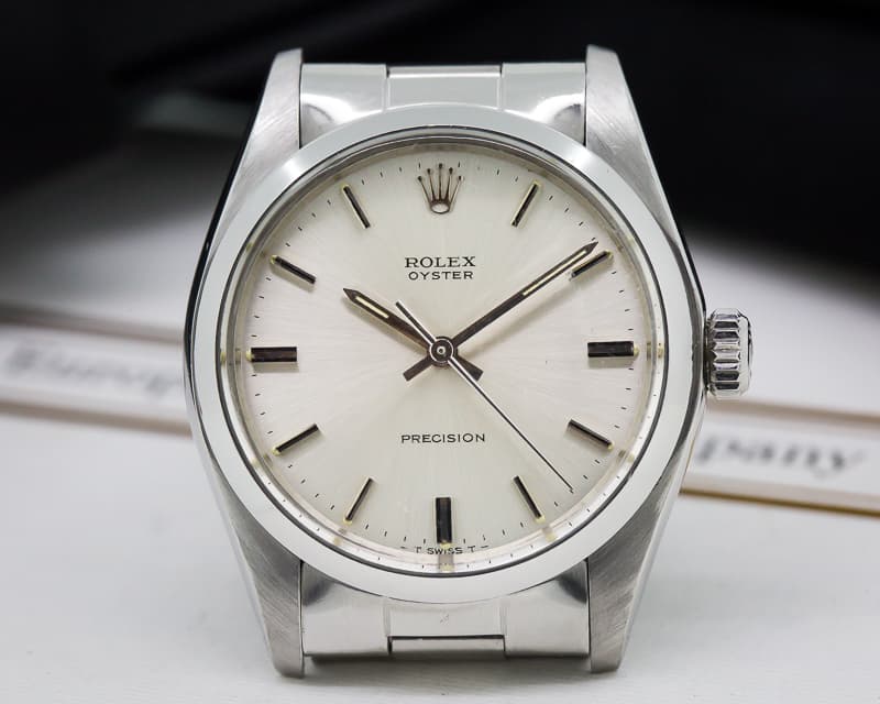 Rolex Precision Silver Dial Circa 1980 SS / SS