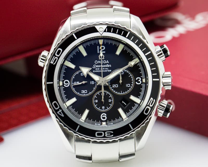 Omega Seamaster Planet Ocean Co-Axial Chronograph SS / SS 