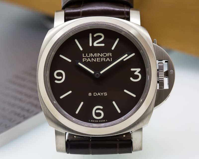Panerai Luminor Base 8 Days Tobacco Dial Titanium