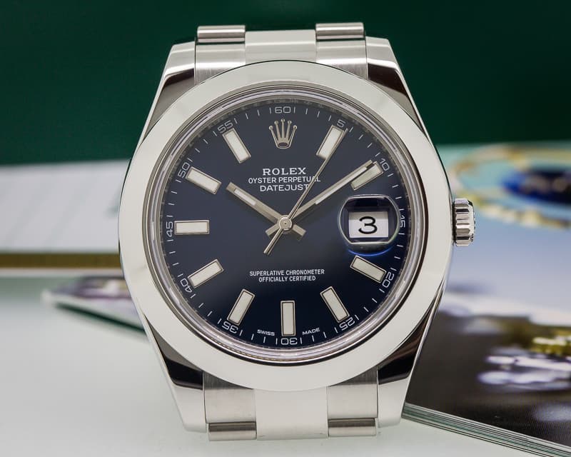 Rolex Datejust II SS Blue Dial 
