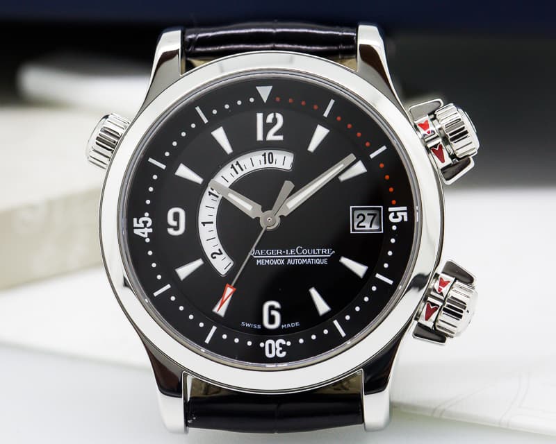 Jaeger LeCoultre Master Compressor Memovox SS / Leather