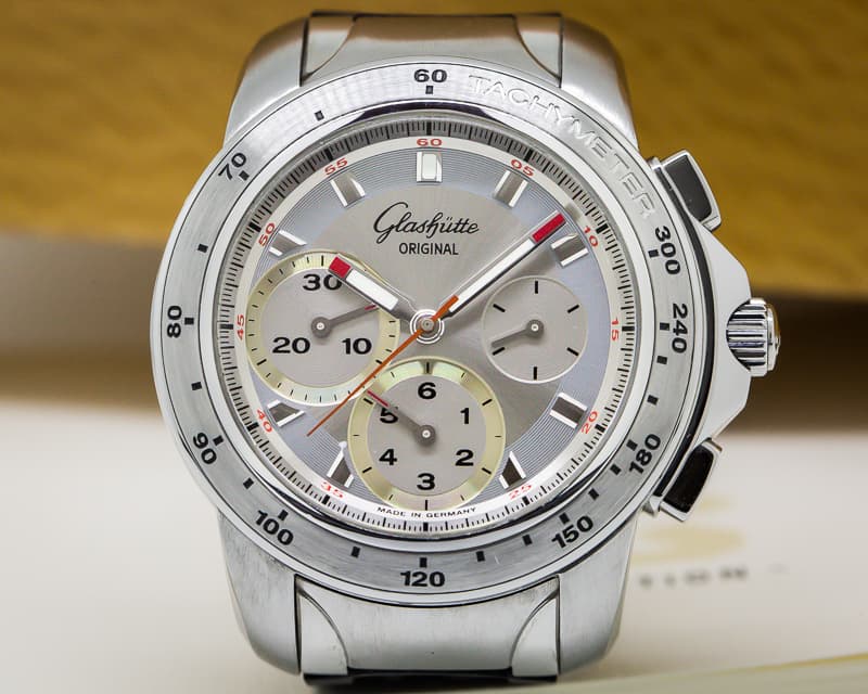 Glashutte Original Sport Evolution Chronograph SS / Rubber