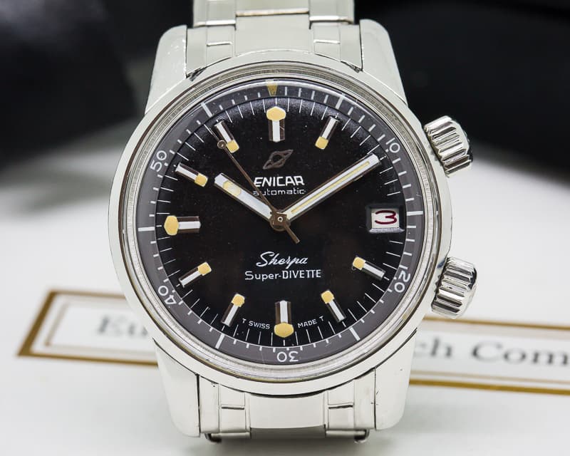 Enicar Vintage Sherpa Super Divette SS / Enicar Bracelet
