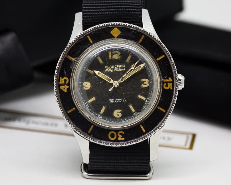 Blancpain Vintage Gilt Fifty Fathoms Aqualung Rotomatic Incabloc RARE
