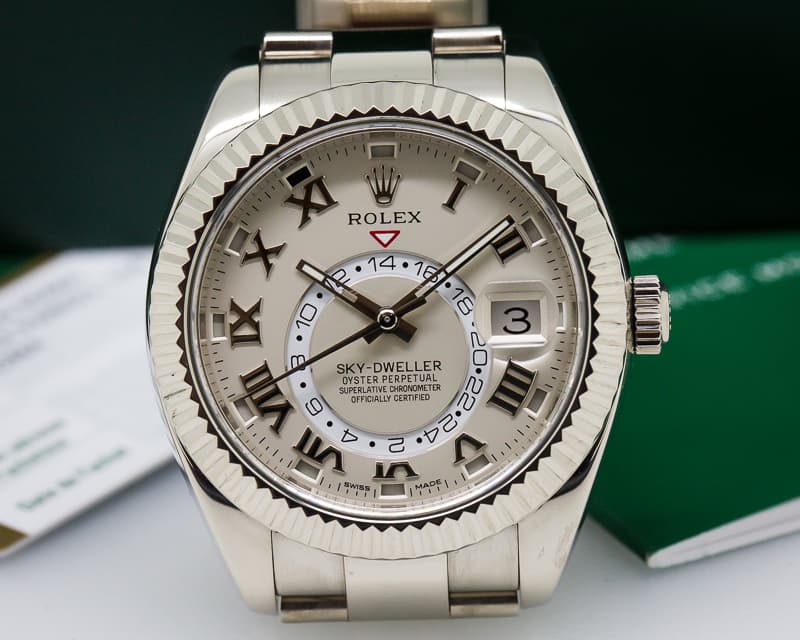 Rolex Sky Dweller 18K White Gold / White Gold  