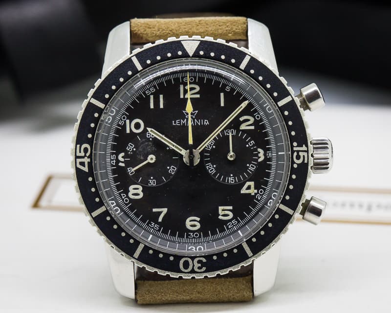 Lemania Vintage South African Air Force Chronograph SS