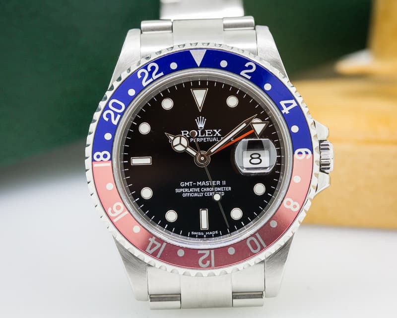 Rolex GMT Master II SS Red / Blue Pepsi Bezel
