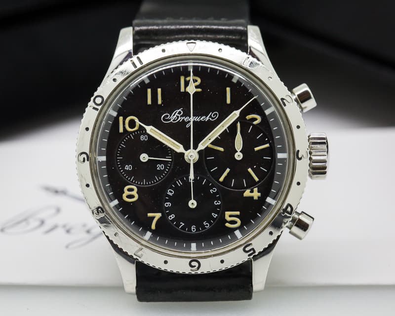 Breguet Vintage Civilian Type XX Pilot Flyback 3 Register Chronograph