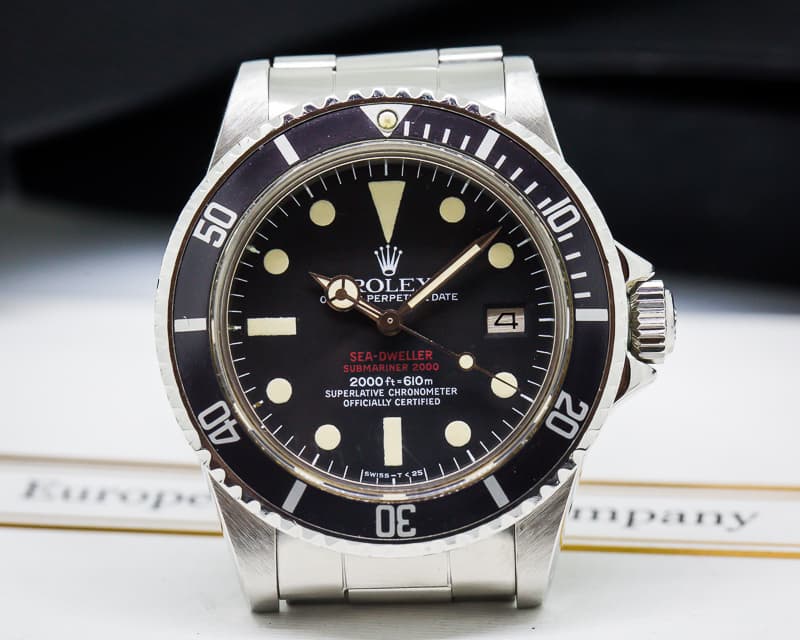 Rolex Vintage "Double Red" Sea Dweller Mark IV Dial SS / SS