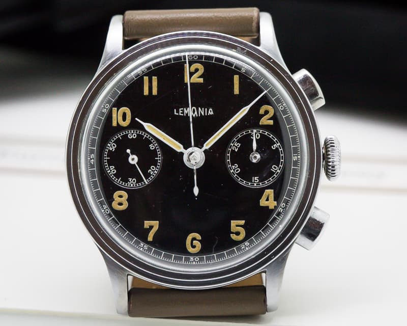Lemania Vintage Oversized Chronograph SS