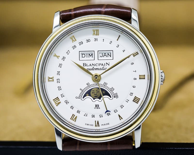 Blancpain Triple Date Moon SS / 18K 34MM