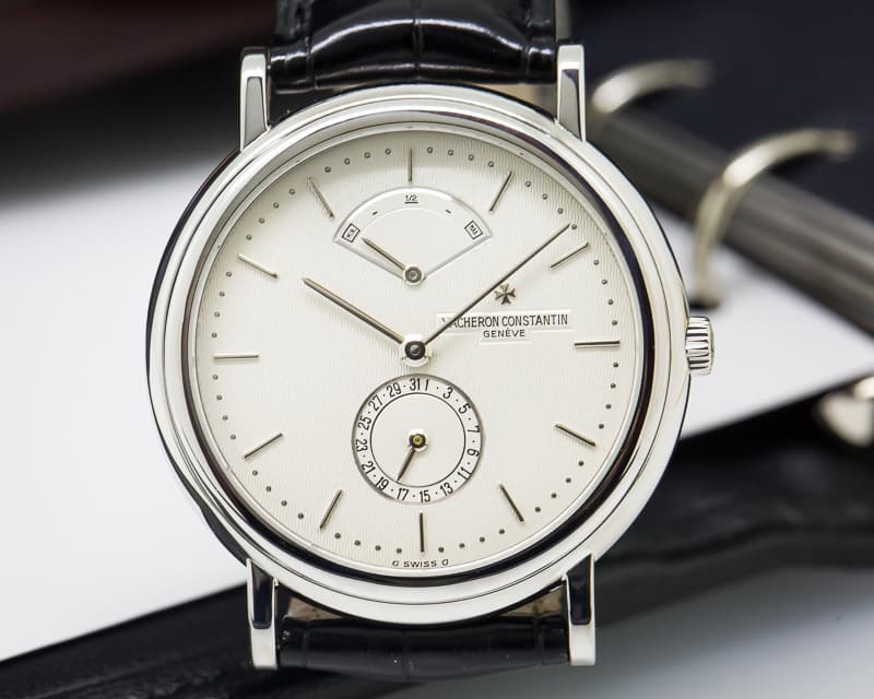Vacheron Constantin Les Historiques Power Reserve 18K White Gold Silver Dial