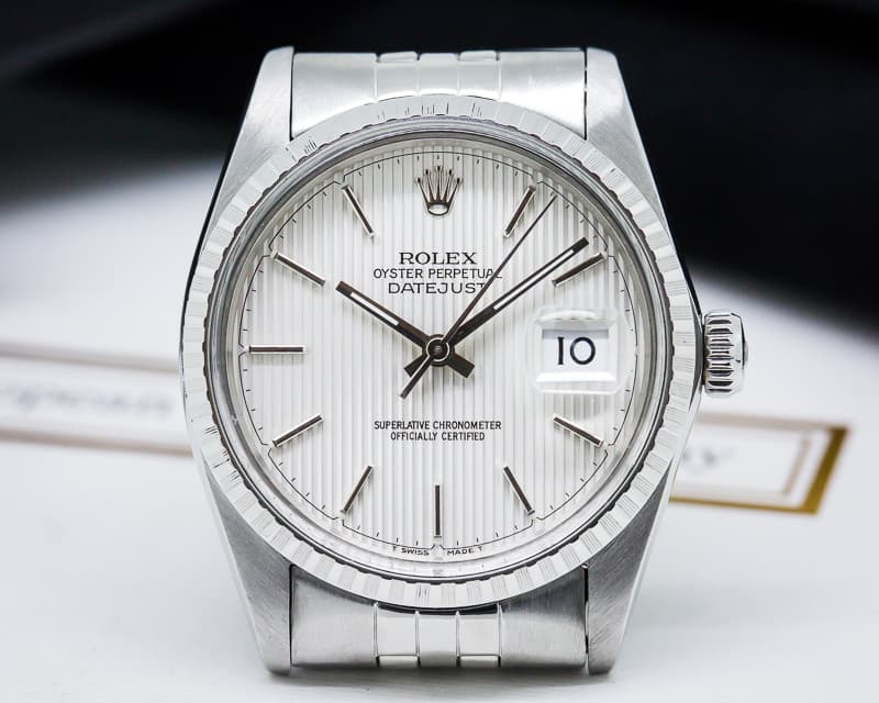 Rolex Datejust Tapestry Stick Dial SS / SS