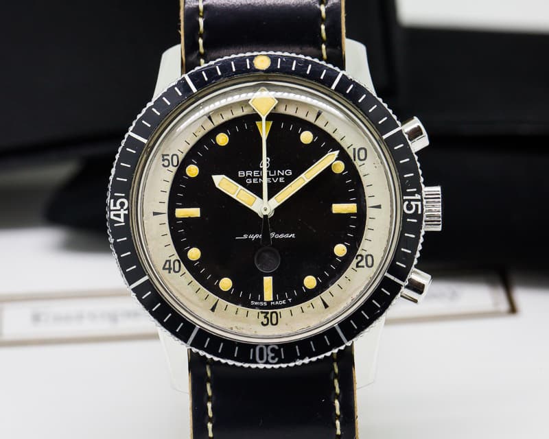 Breitling Vintage Breitling Superocean "Slow Counter" Chronograph SS RARE