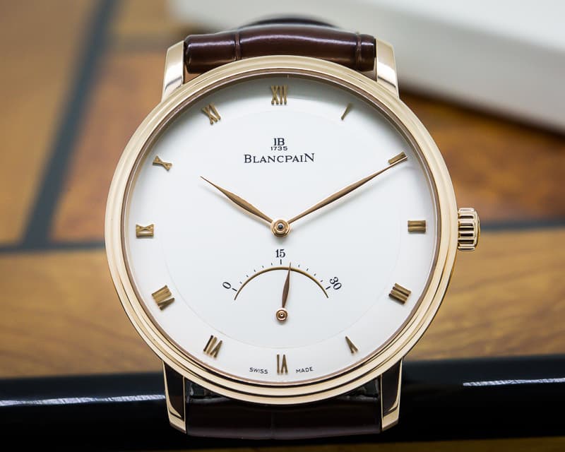 Blancpain Villeret Retrograde Seconds 18K Rose Gold