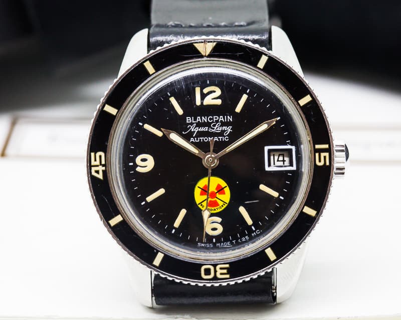 Blancpain Vintage Fifty Fathoms Aqualung NO RADIATION Circa 1960's 36MM