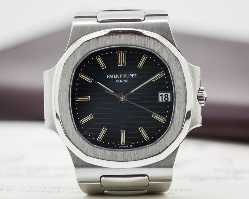 Patek Philippe Nautilus Mid Size Automatic Blue Dial SS / SS 