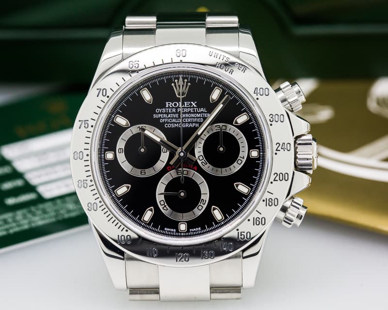 Rolex Daytona SS Black Dial