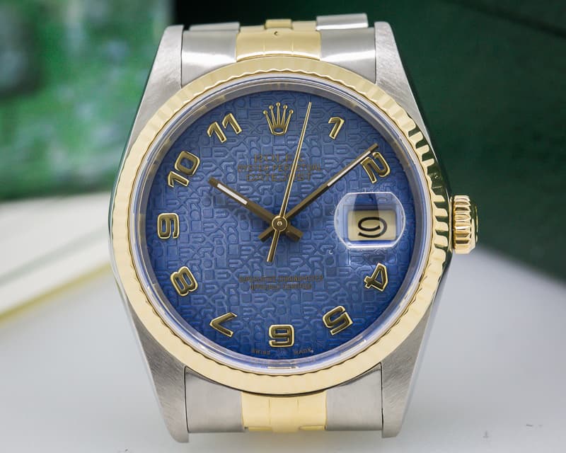 Rolex Datejust Blue Jubilee Dial 18K / SS
