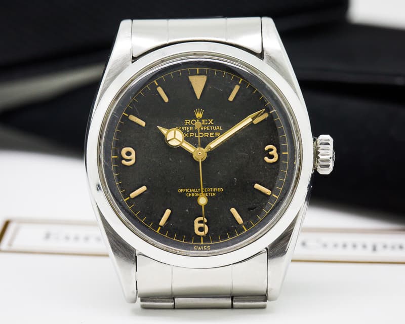 Rolex Vintage Explorer I Gilt "Chapter Ring" Dial SS / SS