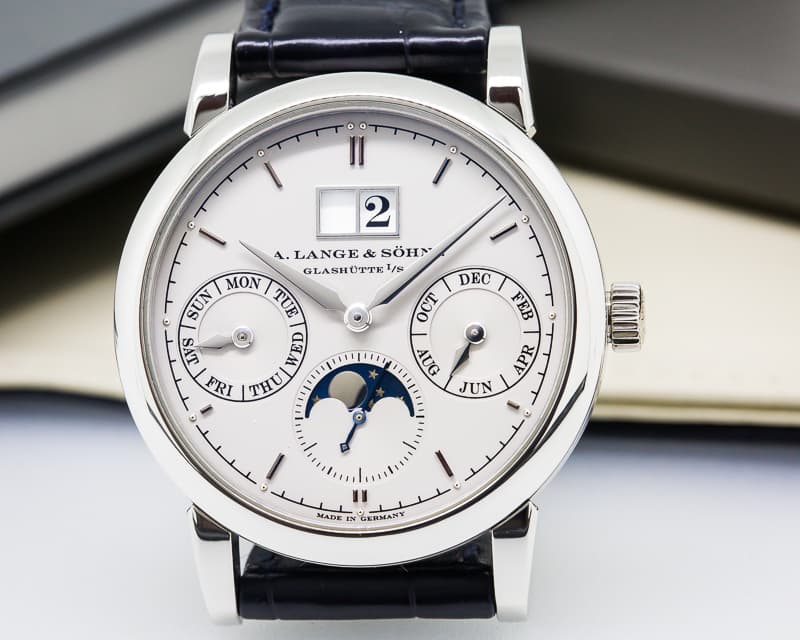 A. Lange and Sohne Saxonia Annual Calendar Platinum