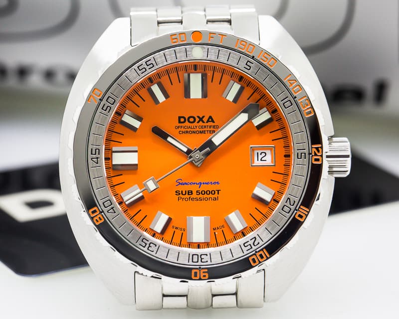 Doxa SUB 5000T Professional 
SS Orange Dial Limited