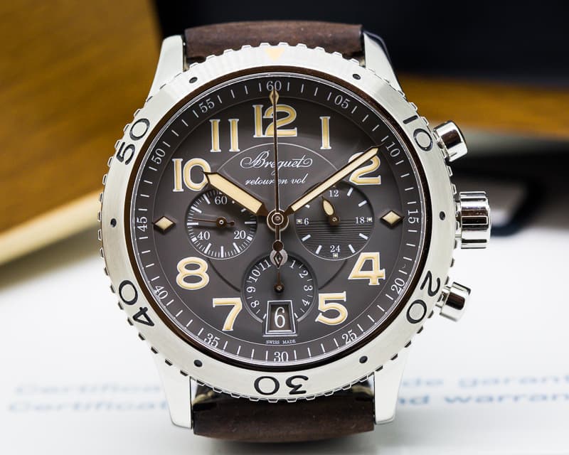 Breguet Type XXI Flyback SS Grey Dial UNWORN