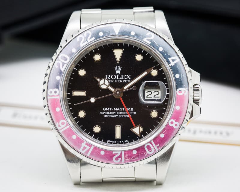 Rolex GMT Master "FAT LADY" Red / Black 