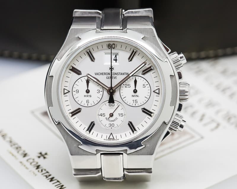 Vacheron Constantin Overseas Chronograph SS White Dial 