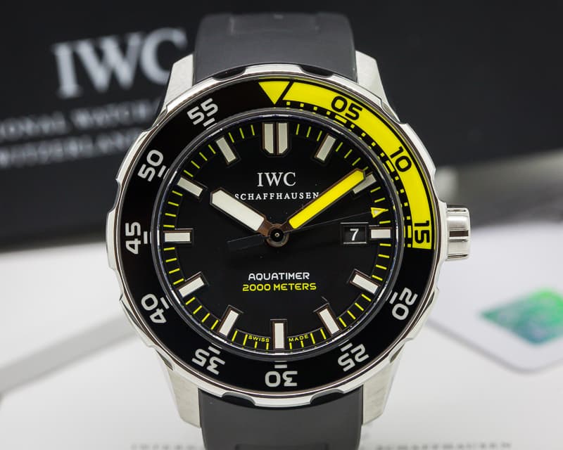 IWC Aquatimer 2000 Black Dial SS / Rubber