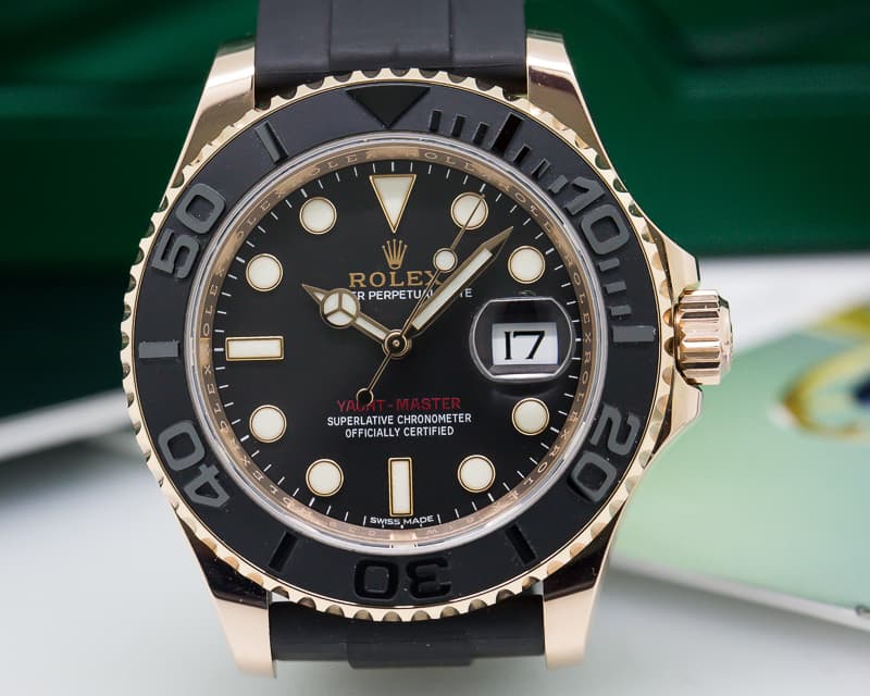 Rolex Yacht Master 18K Rose Gold / Rubber UNWORN