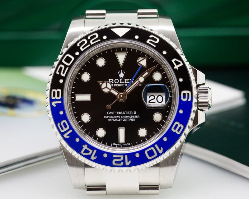 Rolex GMT Master II Ceramic Black & Blue SS 