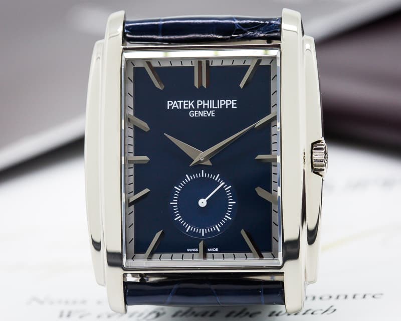 Patek Philippe Gondolo 18K White Gold Blue Dial Manual Wind 