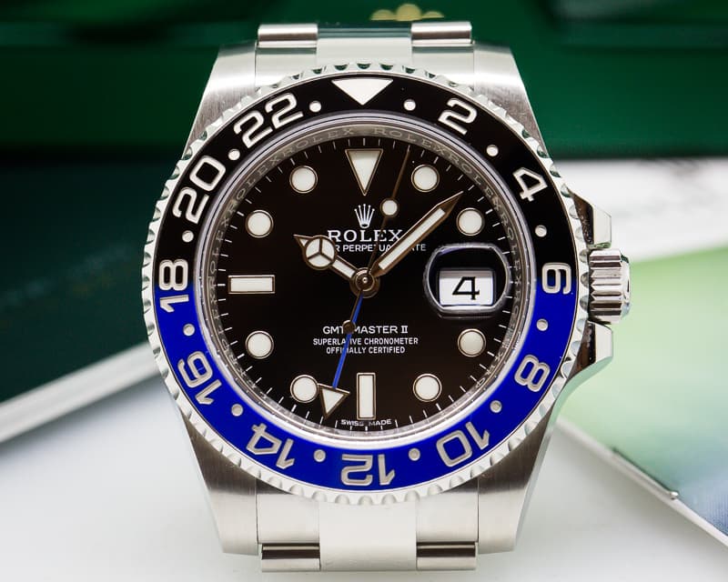 Rolex GMT Master II Ceramic Black & Blue SS 