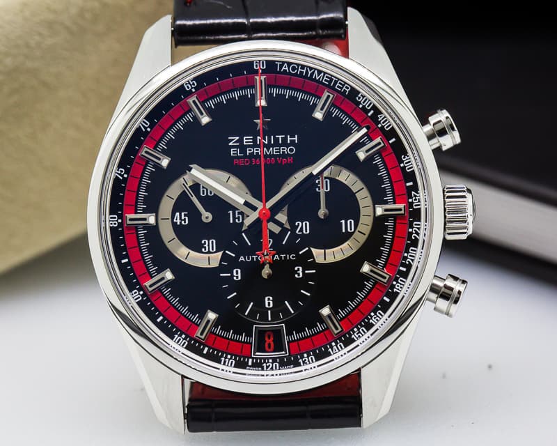 Zenith El Primero Chronograph Black / Red Dial 

