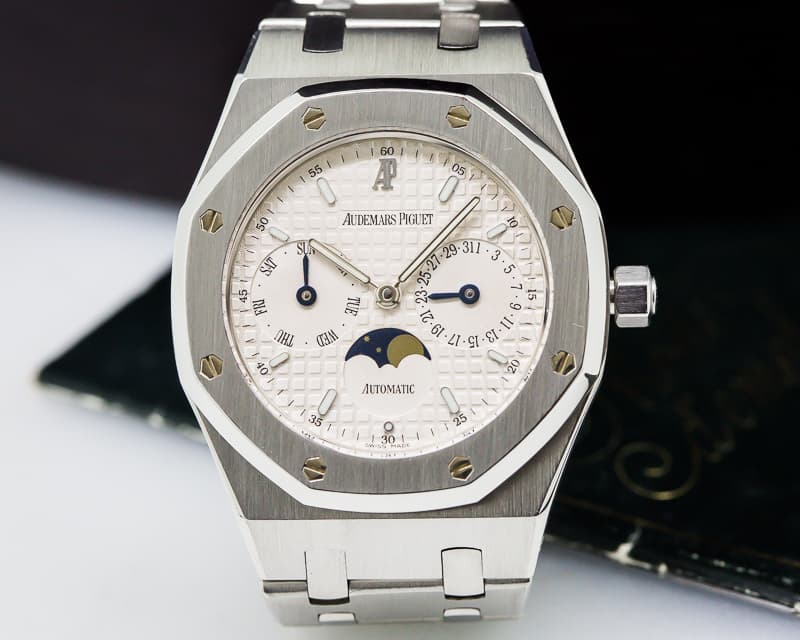 Audemars Piguet Royal Oak Day Date Moon SS/SS White