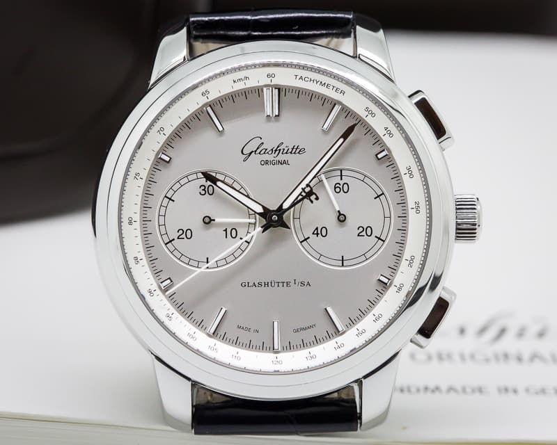 Glashutte Original Senator Chronograph XL SS
Silver Dial
