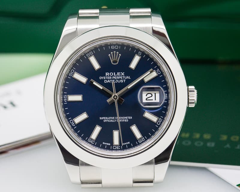 Rolex Datejust II SS Blue Dial 