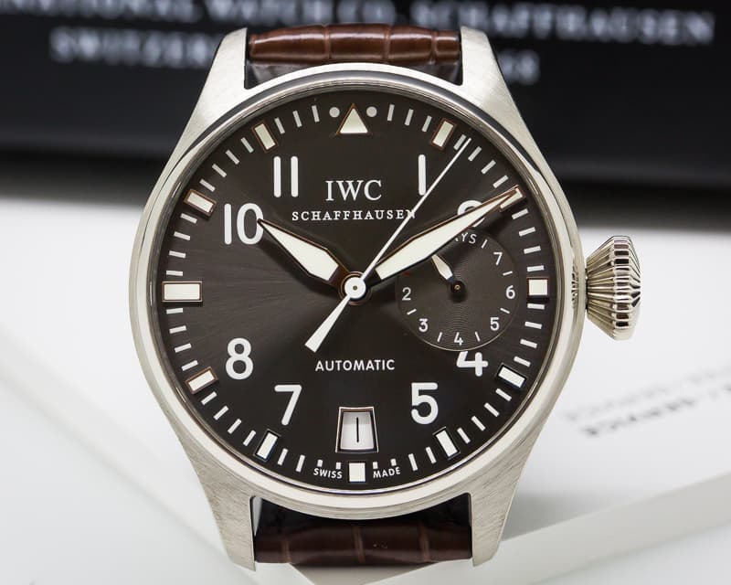 IWC Big Pilot Grey Dial 18K White Gold 