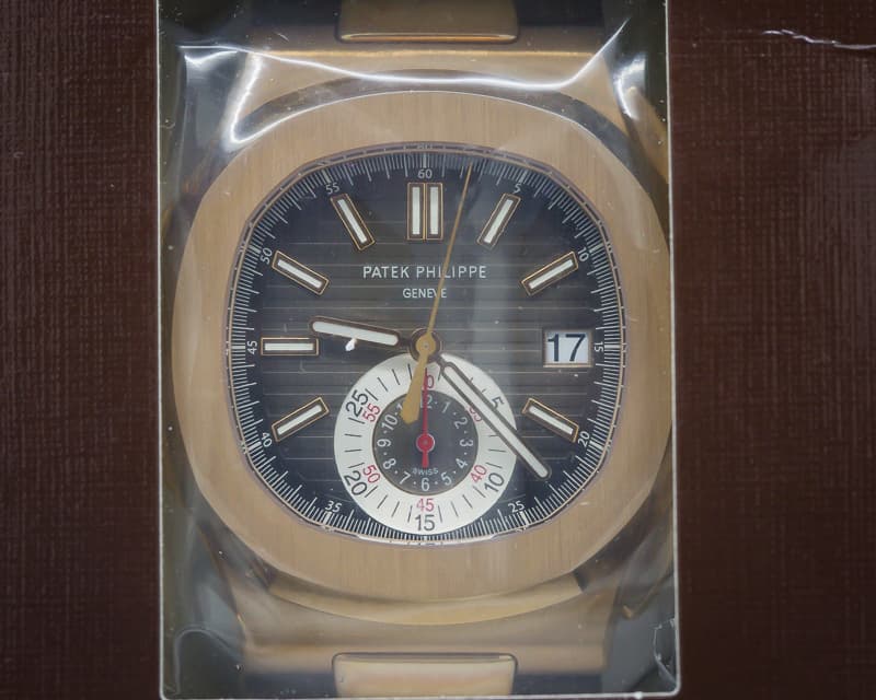 Patek Philippe Nautilus Chronograph 18K Rose Gold / Brown Alligator UNWORN