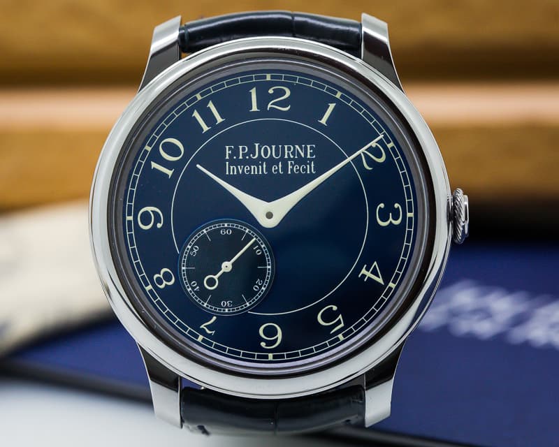 F. P. Journe Chronometre Bleu Tantalum Blue Dial 
