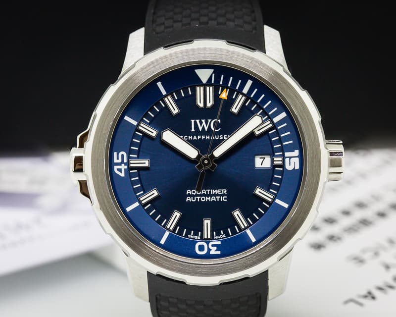 IWC Aquatimer Automatic Expedition Jacques Cousteau Blue Dial SS / Rubber UN