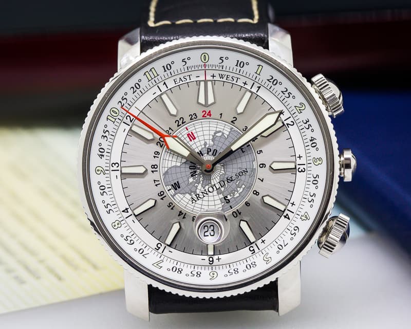 Arnold & Son Longitude II SS / Silver Dial 