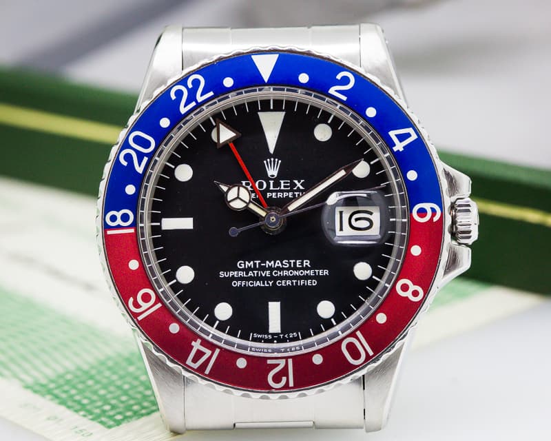 Rolex Vintage GMT Master 1675 "Pepsi Bezel" FULL SET SS  