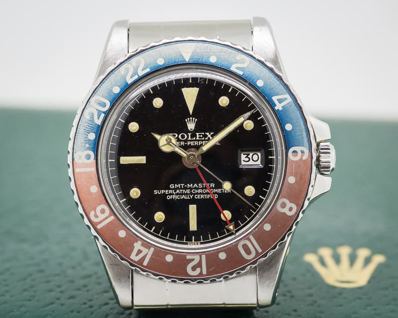 Rolex Vintage GMT Master Gilt Chapter Ring Dial PCG Case RARE + CLEAN