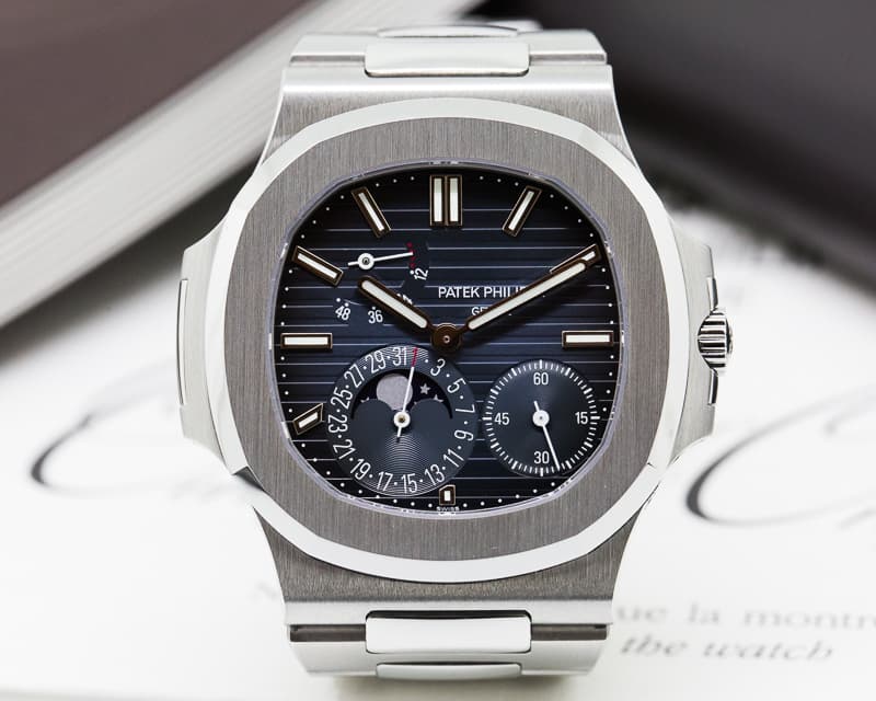 Patek Philippe Jumbo Nautilus Moonphase Power Reserve SS